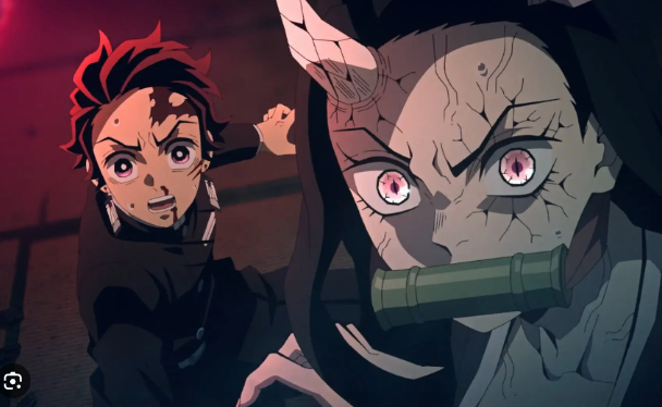Adegan Tanjiro dan Nezuko melawan iblis di Kimetsu no Yaiba Season 3 Episode 4 Sub Indo
