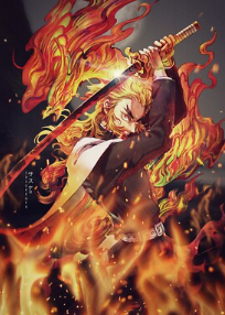 Kyojuro Rengoku, Pilar Api, menjadi karakter favorit penggemar di Demon Slayer: Infinity Castle karena semangat dan keberaniannya.
