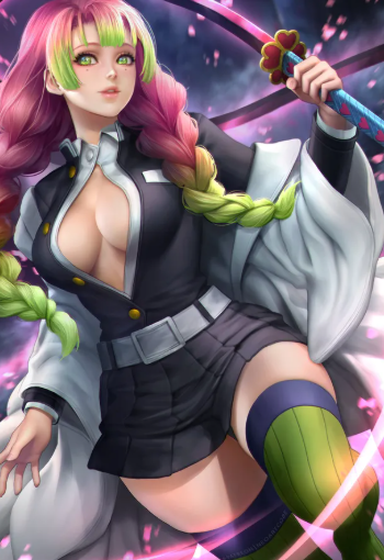 Mitsuri Kanroji Hashira cinta dengan kekuatan pedang unik di Kimetsu no Yaiba