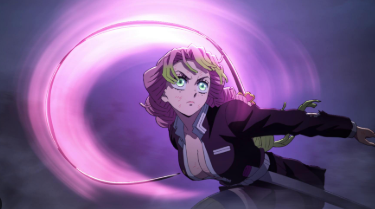 Mitsuri Kanroji, Pilar Cinta, menjadi karakter favorit penggemar di Demon Slayer: Infinity Castle karena sifat ceria dan kekuatan luar biasanya.