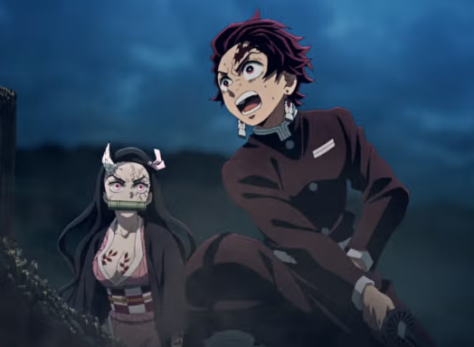 Nezuko tampil dengan kekuatan barunya di Kimetsu no Yaiba Season 3 Episode 3