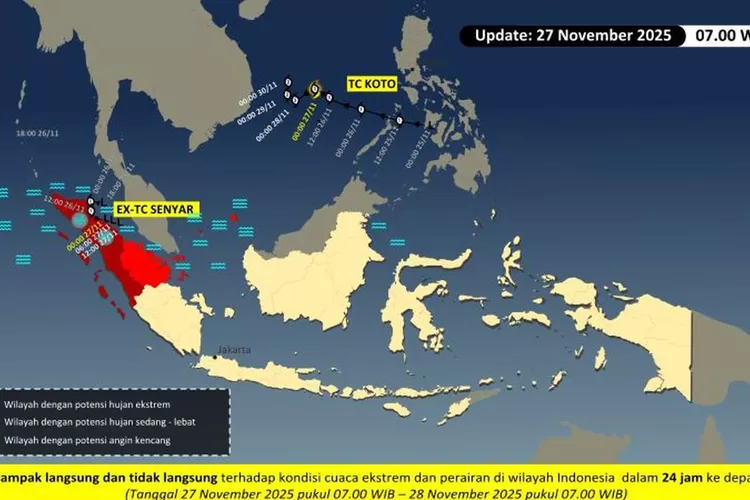 Tropical Cyclone Seed Indonesia 2025 – BMKG Peringatkan 11 Wilayah Zona Merah Desember–Januari