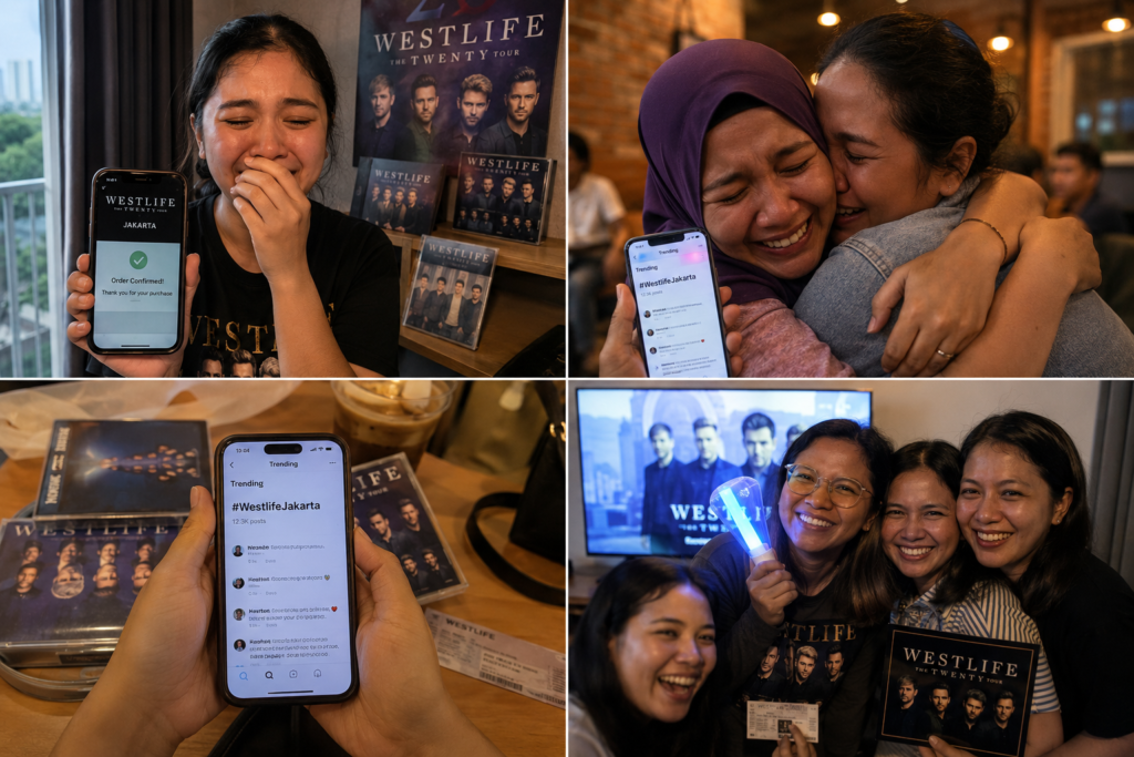 Tiket Westlife di GBK Jakarta Sold Out dalam 12 Jam, Konser Terbesar di Asia Tenggara