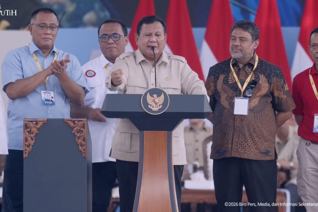 Di May Day 2026, Prabowo Bersumpah Sejahterakan Seluruh Rakyat